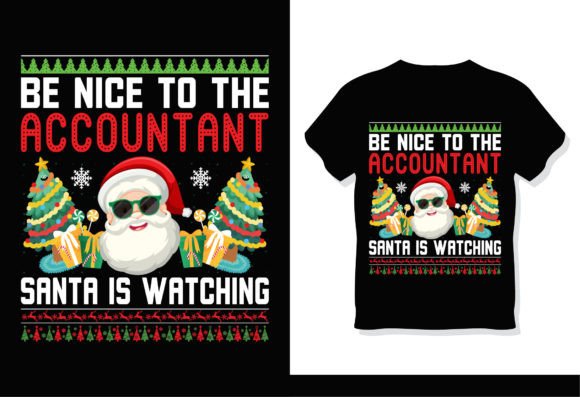 Accountant Santa Christmas T-Shirt: A Festive Fusion of Humor and Professionalism