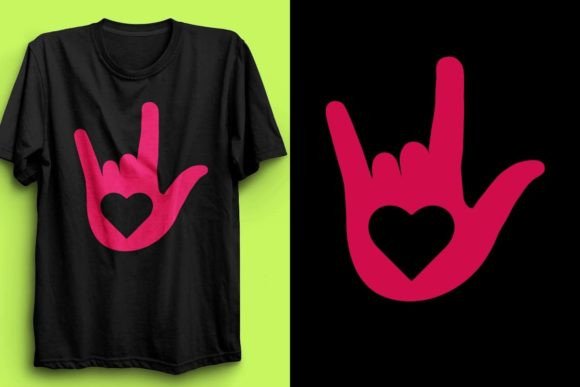 ASL Love with Heart Shape T-shirt Design: A Strategic Asset for Your POD Business
