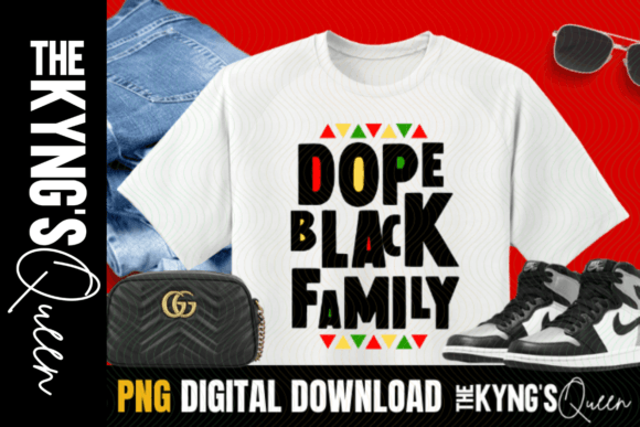 Dope Black Family PNG: A Versatile Design for Creative Expression and Commercial Use