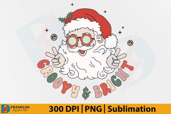 Exploring the Groovy Bright PNG and Hippie Xmas Santa Digital Assets for Creative Projects