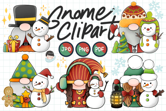 Gnome Christmas PNG Bundle, Snowman: Strategic Use for Creative and Commercial Projects