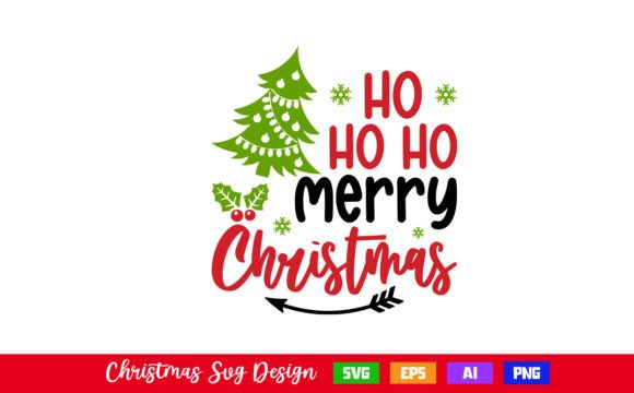 HO HO HO Merry Christmas: A Versatile Design for Creative and Commercial Use