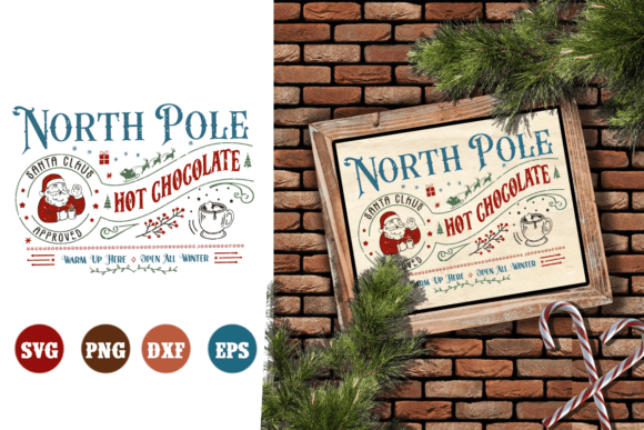 North Pole Hot Chocolate SVG: A Versatile Design for Creative Projects and Business Use