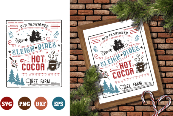 Old Fashioned Sleigh Rides Hot Cocoa SVG: A Versatile Design for Creative Projects