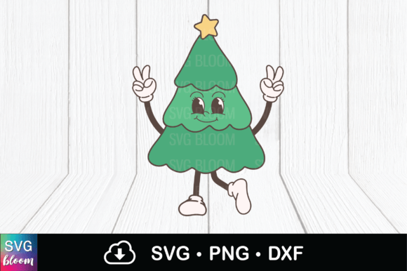 Retro Christmas Tree Character Font