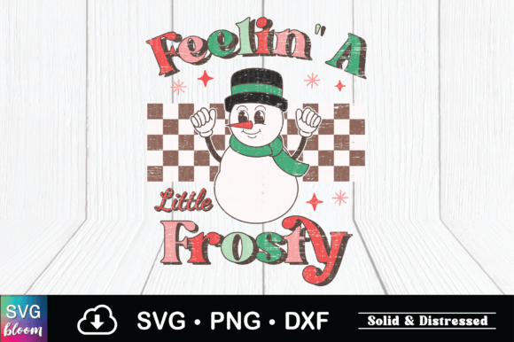 Retro Feelin a Little Frosty PNG: A Versatile Design for Creative Projects