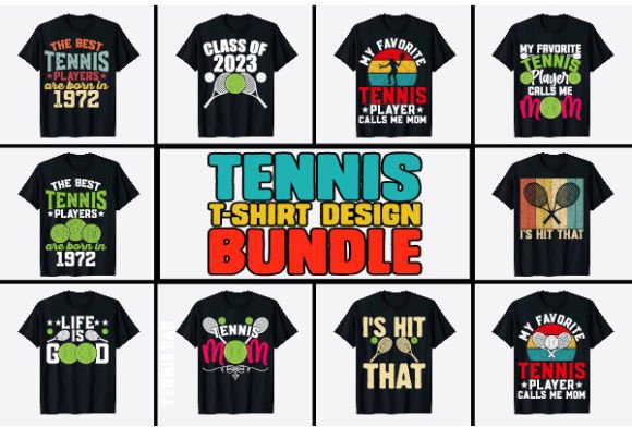 Vintage Tennis T-shirt Design Bundle: A Strategic Asset for Merchandise Creators